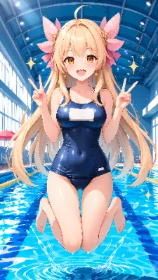 プールサイドでせーの！