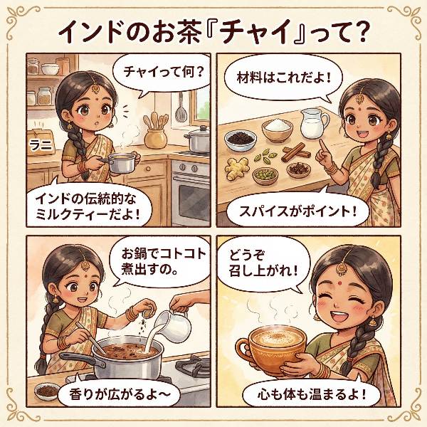 チャイ解説漫画（兼モデル比較実験）