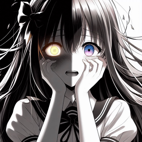 片目を閉じてくれない…