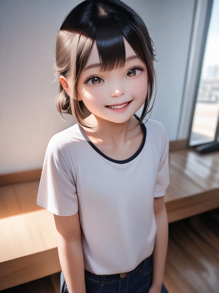 笑顔の女の子