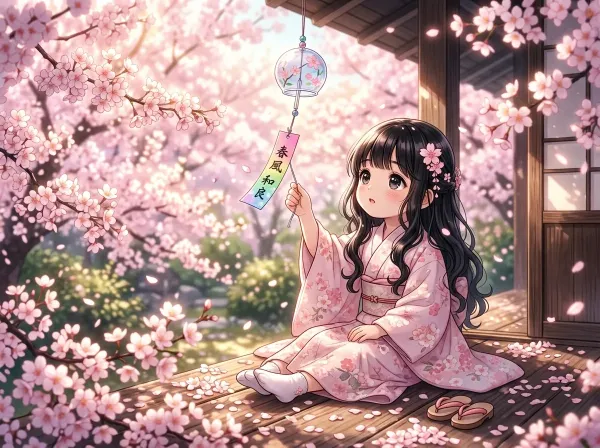 春の音をあつめる小さな手