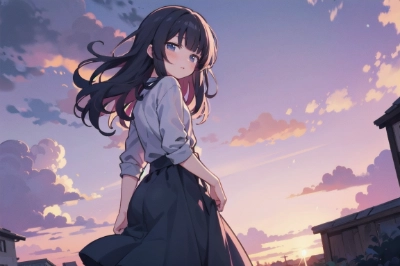 夕暮れ