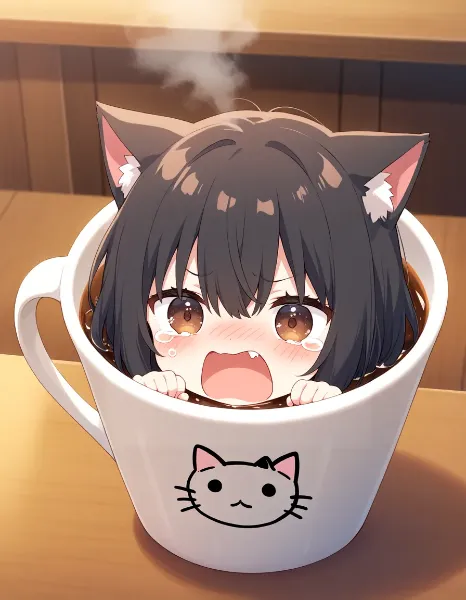 にぇこカフェの意味がちがうニャ～(TOT)