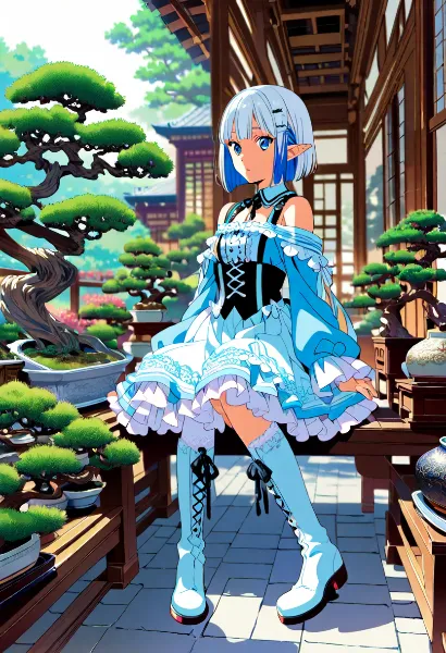 青き妖精の庭園散策