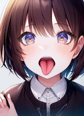 舌出し少女の甘い誘惑