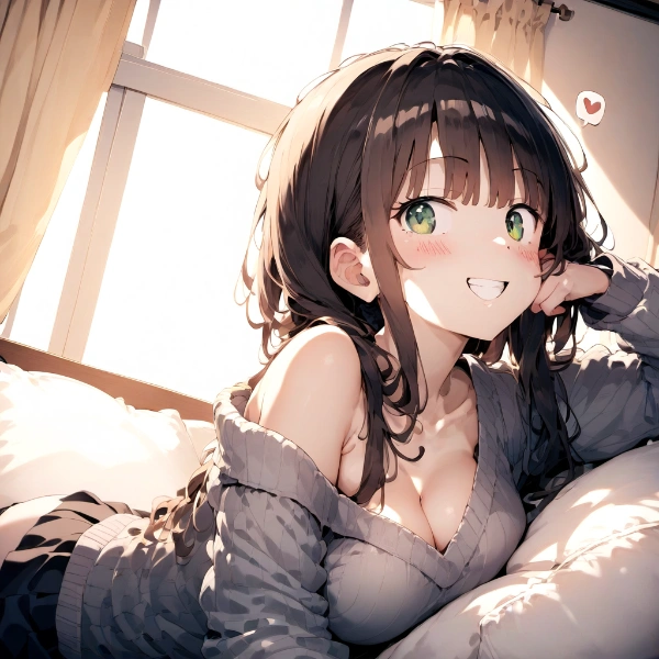 んー？おかえりー