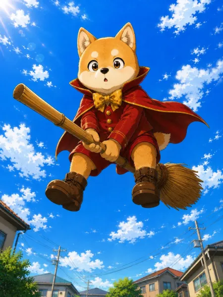 柴犬の魔法使い、午後の探索