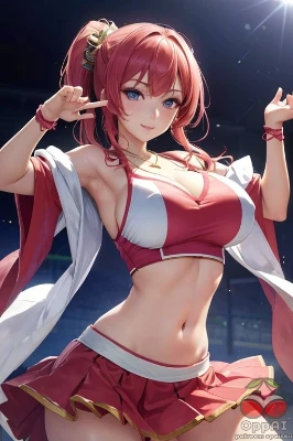 【限定】チアガール姿で一生懸命応援するのが、私の使命だよ！あなたの前でがんばります♪
