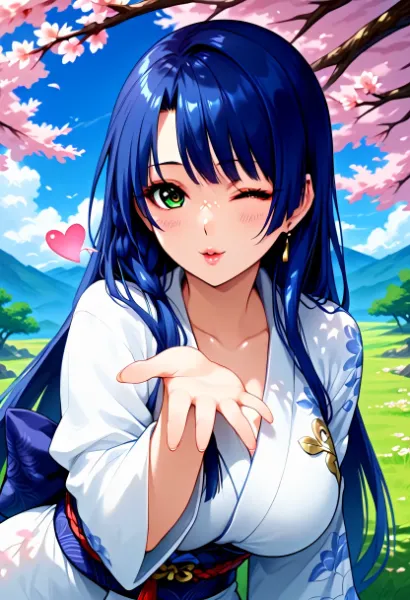 ロベリア嬢　投げキス