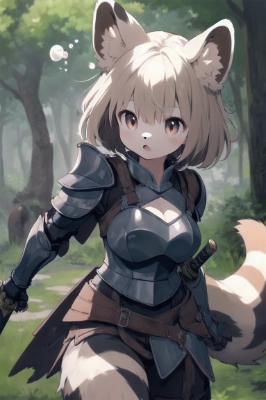 たぬき娘の兵士
