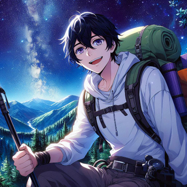 山と、黒髪短髪男性⛰️その3(12枚)