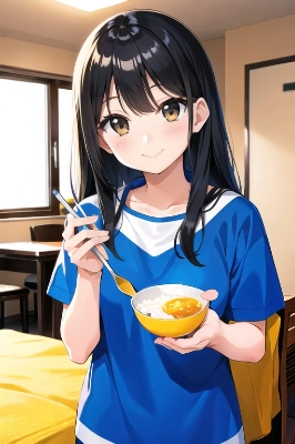 「このスプーン食べにくいね!」