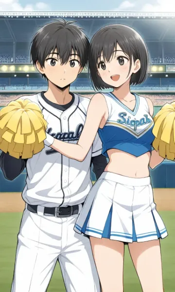 チアガールの熱いエール