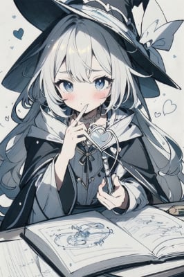 色鉛筆の線画