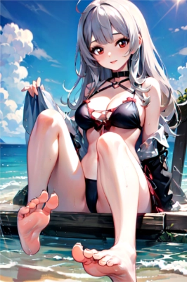 海とお姉さん