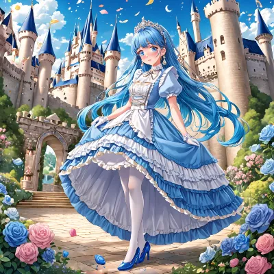 青髪のお姫様