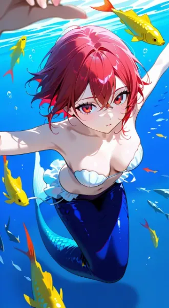 女子高生は人魚に覚醒する………♡  (霧島 紅葉)