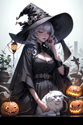 sleeping with witch hat on