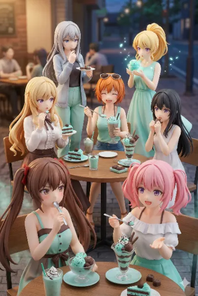 チョコミント食べ比べ（おま好きガールズ×チョコミント）