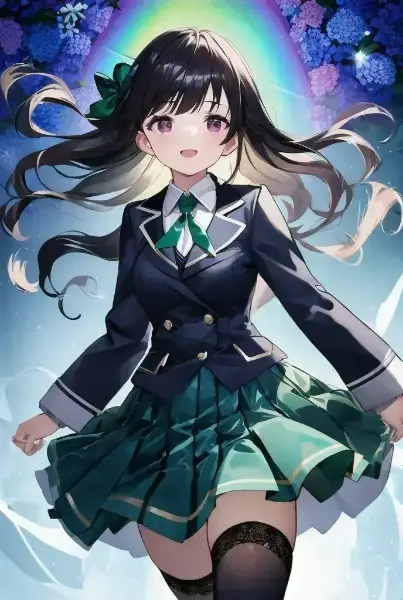 あじさい＊制服ガールズ・その3（４枚）