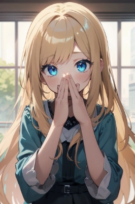 照れてる