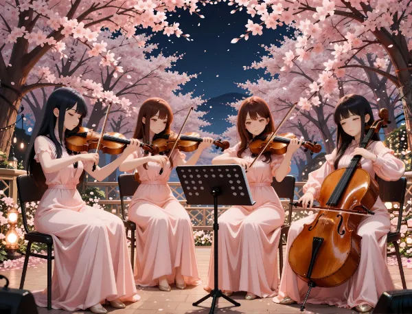 夜桜カ○テット