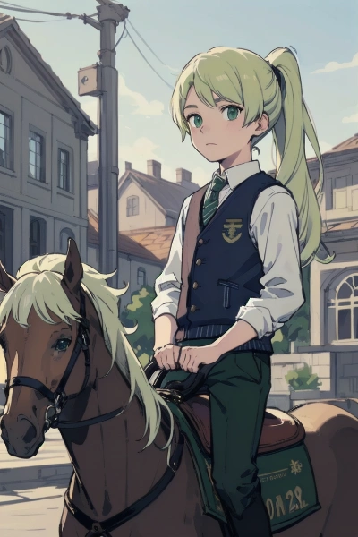 アヴェリンが高校生！？＠もちろん馬術部