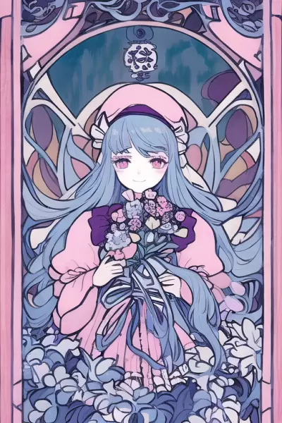 うちの子ステンドグラス風