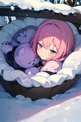 小さく冬眠😪