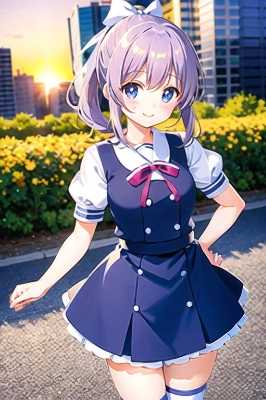 夕日の帰り道