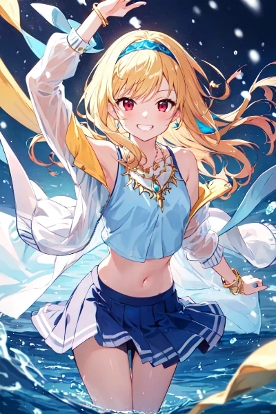 暑いから水浴びしましょ