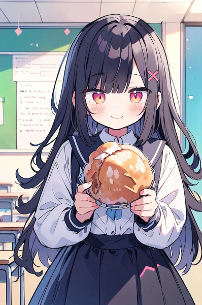 そんな大きいシュークリーム食べたら太るよ？