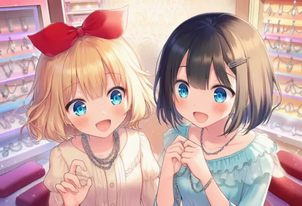 このアクセサリーかわいいねー