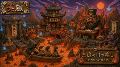 三途の川を越えて 閻魔宮への旅