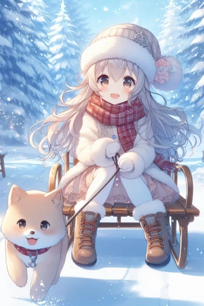 犬と雪