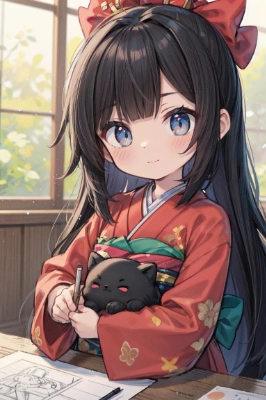 イヌ？と袴