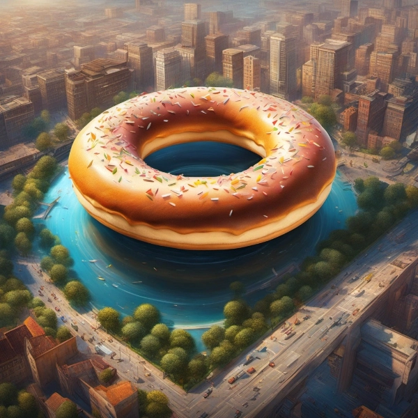 世界大型ドーナツ施設案内　（14枚）