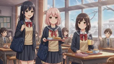 女子高校生の昼休み