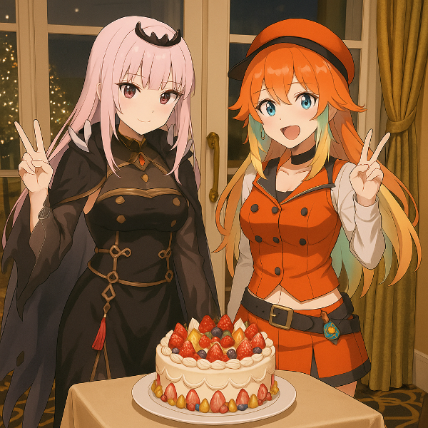 ふたりの祝宴──ケーキと笑顔の記念日