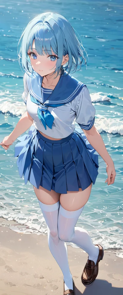 お昼の砂浜