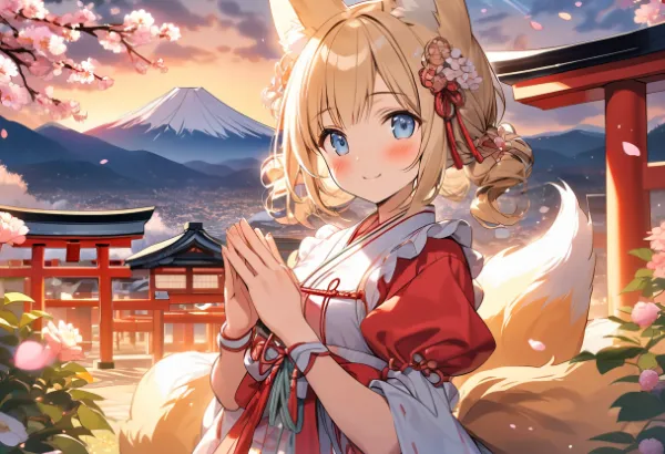 富士山が見える神社