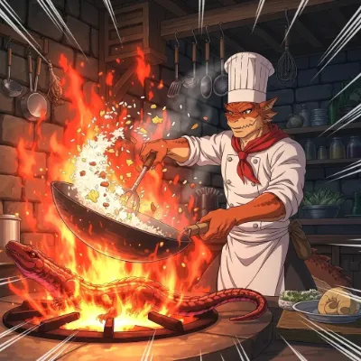 ドラゴンシェフの炎料理