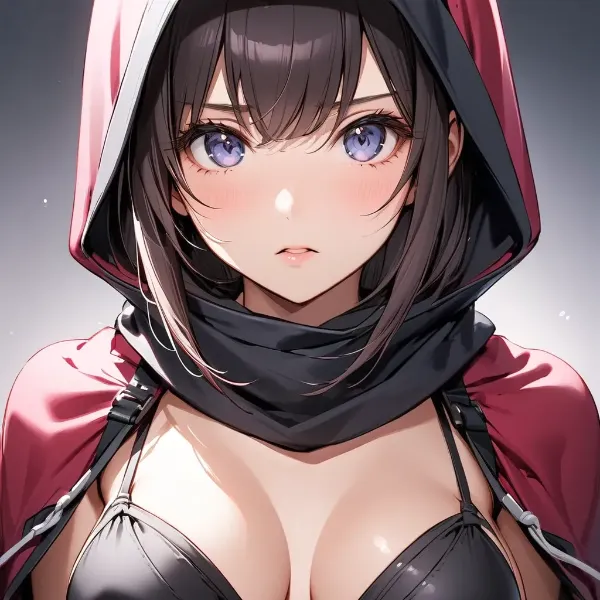 紅いフードの神秘少女