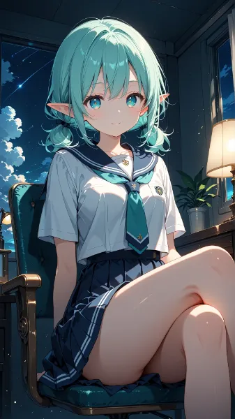 制服エルフちゃん