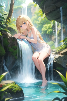 美少女　滝