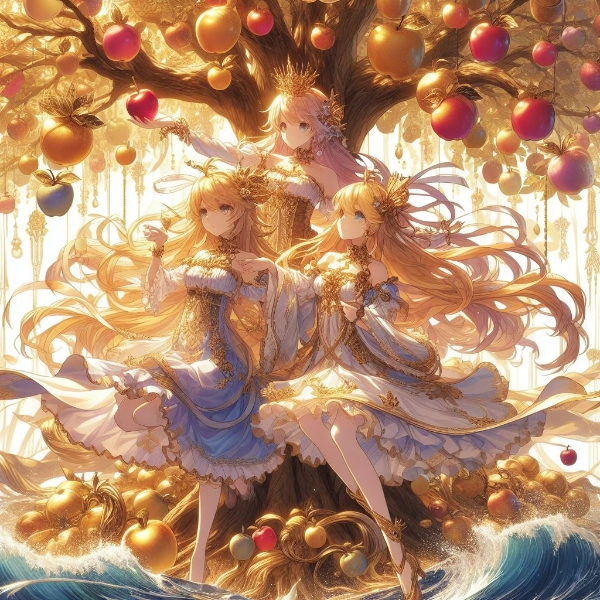 黄金の林檎と三女神