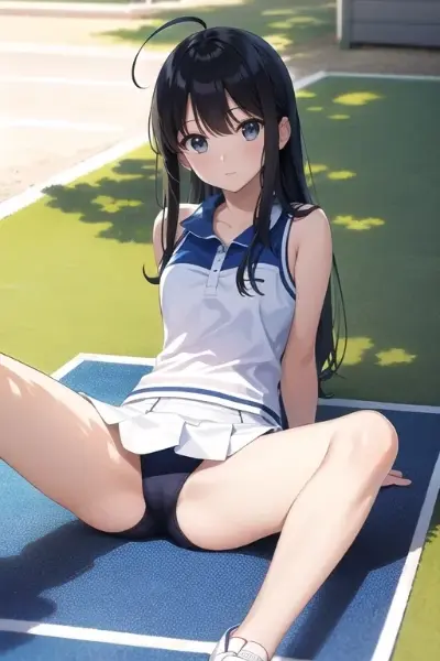 テニス部先輩　油断してる