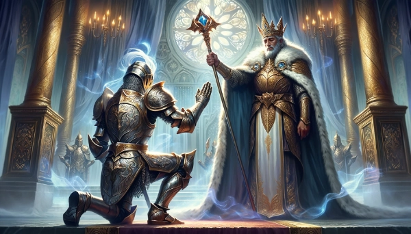 王の祝福：光の力と騎士の誓い