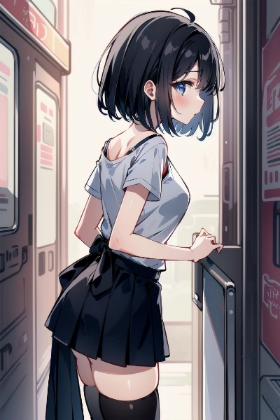 girl in city