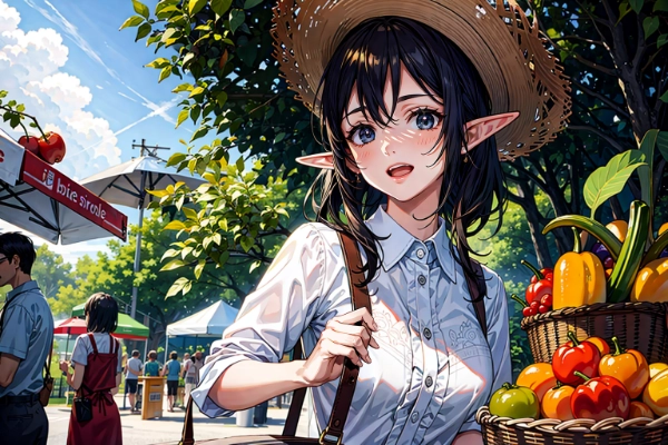 故郷から出てきたエルフ娘